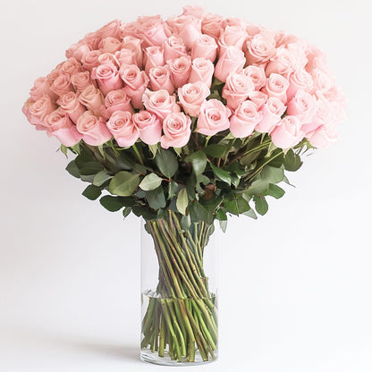 Premium Long-Lasting Pink Rose Bulk